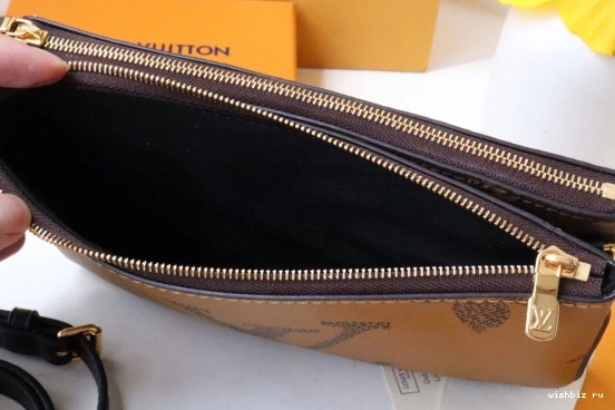 WIS ZIP LOUIS DOUBLE POCHETTE VUITTON 1124